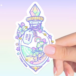 Luck Magic Potion Rainbow | Vinyl Sticker Waterproof | Collectable | Bottle Potions Series | #1019
