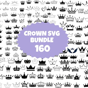 Royal Crown SVG File, King Crown SVG, Queen Crown SVG, Princess Tiara Svg, File For Cricut, For Silhouette, Cut File, Dxf, Png, Svg