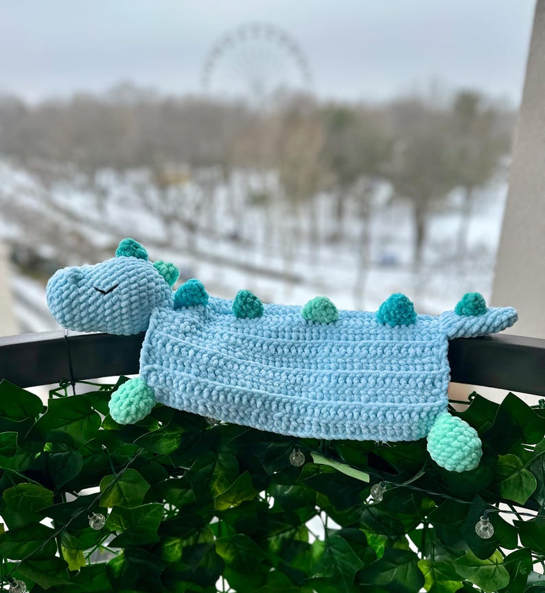 Crochet Sleeping Mate Dino for Newborn
