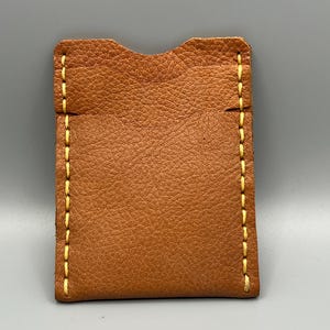 Portacarte retrò marrone chiaro