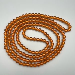 8mm Round Same Size Amber Beads (55gr)