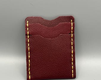 Burgundy Retro Cardholder