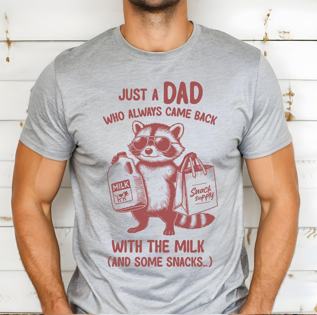 Retro Dad Raccoon T-shirt, Funny Father's Day Gift - Etsy