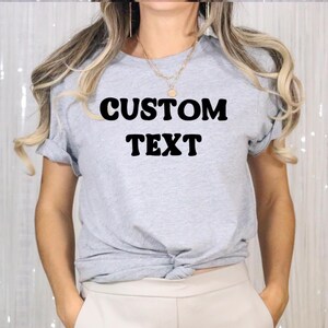 Custom Text Unisex Shirt: Personalized Design