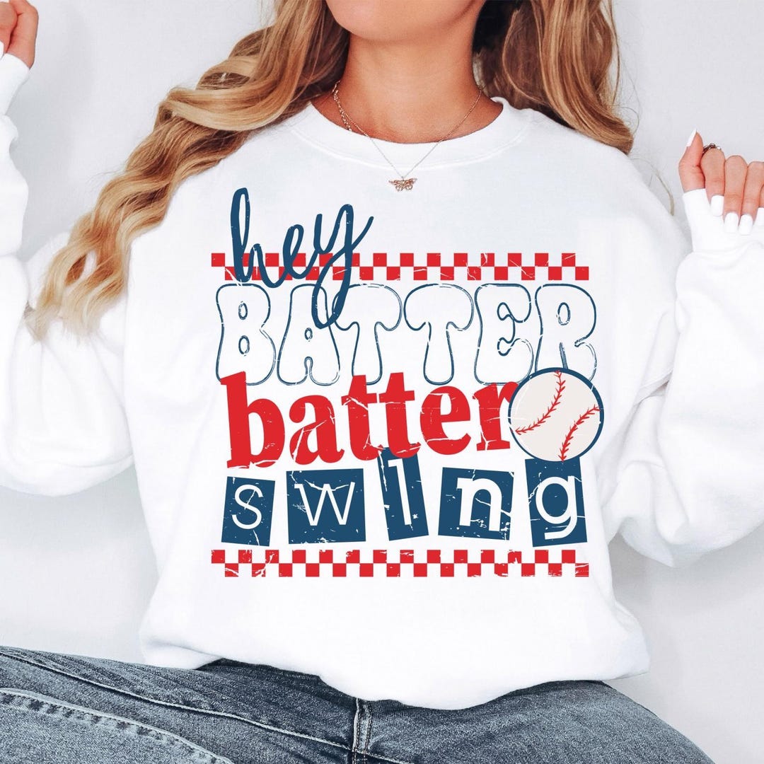 Retro Baseball Mom Sweatshirt, Batter Swing Graphic, Game Day Outfit - Etsy