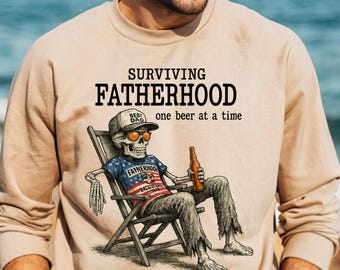 Surviving Fatherhood Sweatshirt: Funny Dad Gift