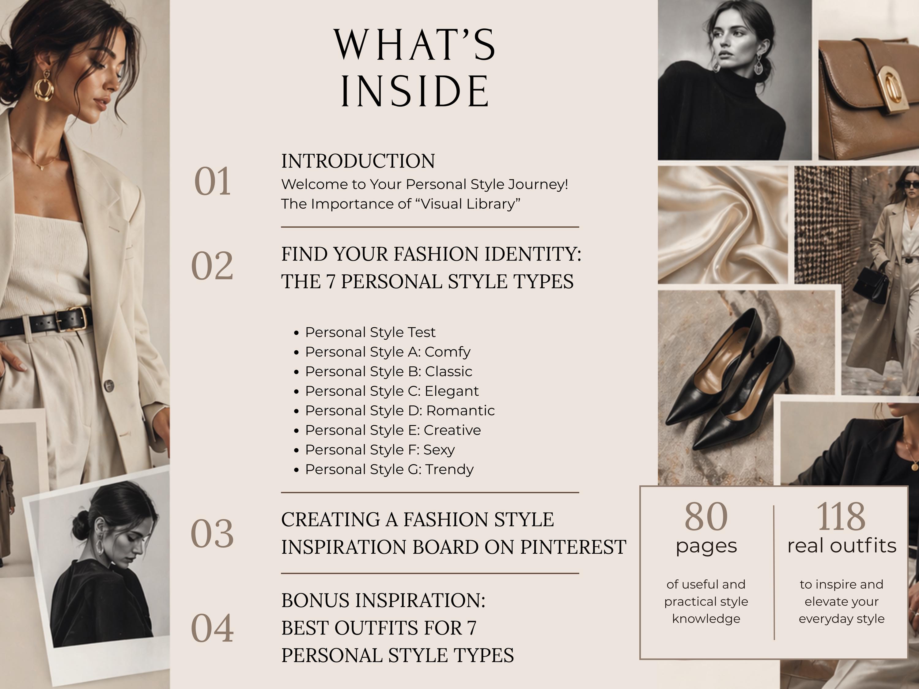 Personal Style Guide for Women | 7 Style Types, Outfit Ideas (PDF ...