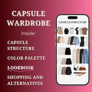 カプセルワードローブガイドPDF – ファッションプランナー、コーディネートアイデア、コーディネート、トラベルカプセル