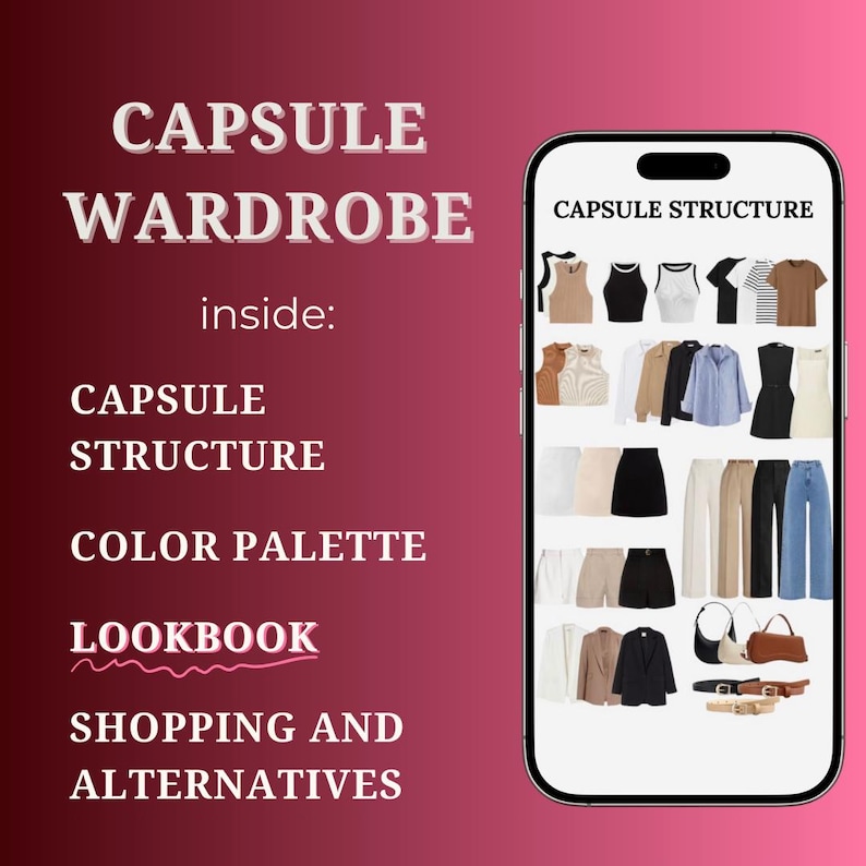Capsule Wardrobe Guide | How to Dress Elegantly on a Budget | Budget fashion tips | Digital style book | Outfit ideas | Capsule wardrobe ideas | Timeless fashion inspiration | Preppy and chic style guide | Luxury fashion on a budget