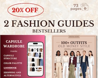 Guía de estilo para familias adineradas: más de 100 conjuntos, armario cápsula (descarga digital)