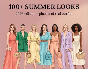 Guía de atuendos de verano 2025: Más de 100 looks para vacaciones y festivales (PDF)