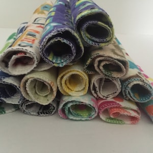 Fabric Baby Wipes - Double Sided Fabric Cloth - Choose Selection for Babys Gender