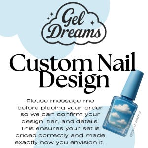 Custom Press On Nails – Handmade Nail Art | Personalized Gel Press Ons | Custom Size, Shape & Length | Luxury Press-On Nail Designs
