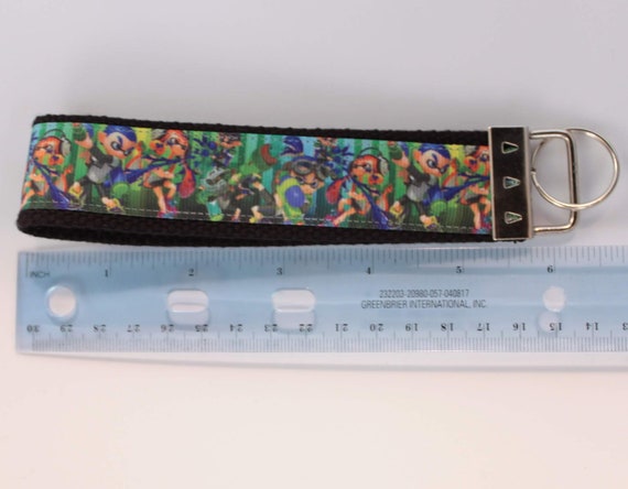 Labyrinth Grosgrain Ribbon Webbing Keychain Wristlet Key Fob 6 inch