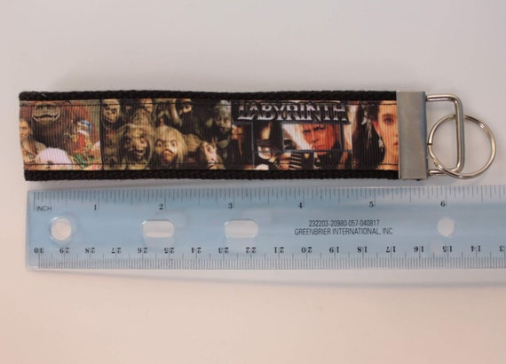 Labyrinth Grosgrain Ribbon Webbing Keychain Wristlet Key Fob 6 inch