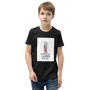 FIFA United 2026 Youth T-Shirt | Kids World Cup Soccer Shirt | Football Fan Tee for Boys & Girls | Youth Sportswear