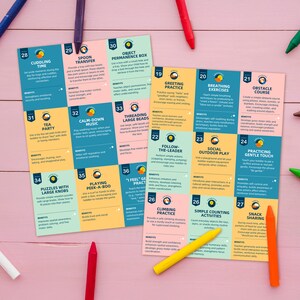 Activiteitenkaarten voor peuters Montessori afdrukbaar | 16-24 maanden ontwikkelingsactiviteiten | Schermloze ideeën | Afdrukbaar speelgoed voor peuters