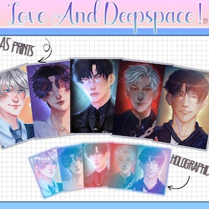 Love And Deepspace A5 prints and photocards