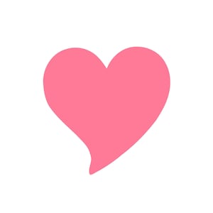 Fat Heart Shape Rounded Bottom Paper Curvy Heart Die Cuts: Scrapbooking Craft Shapes - (20) Pack - Etsy