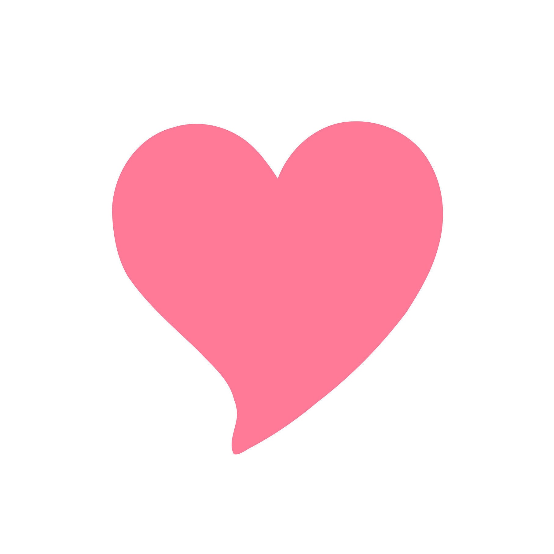 Fat Heart Shape Rounded Bottom Paper Curvy Heart Die Cuts: Scrapbooking Craft Shapes - (20) Pack - Etsy