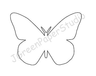 Printable Butterfly Template: Spring Kids Coloring Page (PDF, SVG Digital Download)