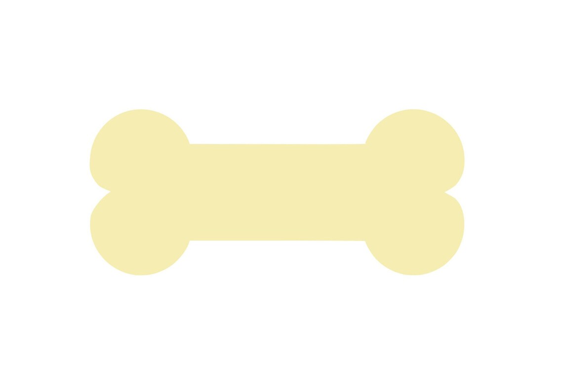 20 Pack Paper Dog Bone Cutouts Bone Die Cuts Dog Bone Etsy