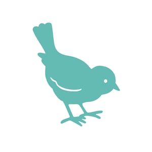 20 Pack - Paper Bird Shape Die Cut Cutout Spring Decoration Bulletin Board Small Blue Robin Bird Cutout Scrapbooking Journaling DIY Craft