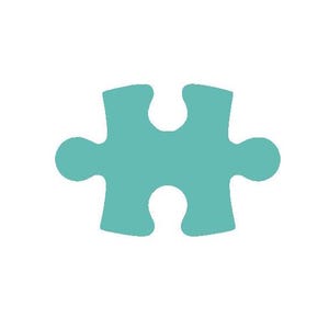 20 Pack - Paper Puzzle Piece Shape Die Cut Cutout Jigsaw Puzzle Autism Scrapbooking Journaling Teacher Bulletin Board DIY Craft Projects