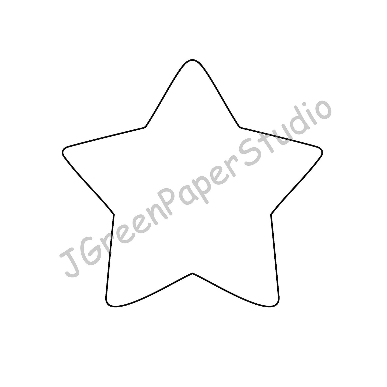 Printable Star Template: Kids Coloring Page Christmas Decor (PDF Printable Star Template: Kids Coloring Page Christmas Decor (PDF
