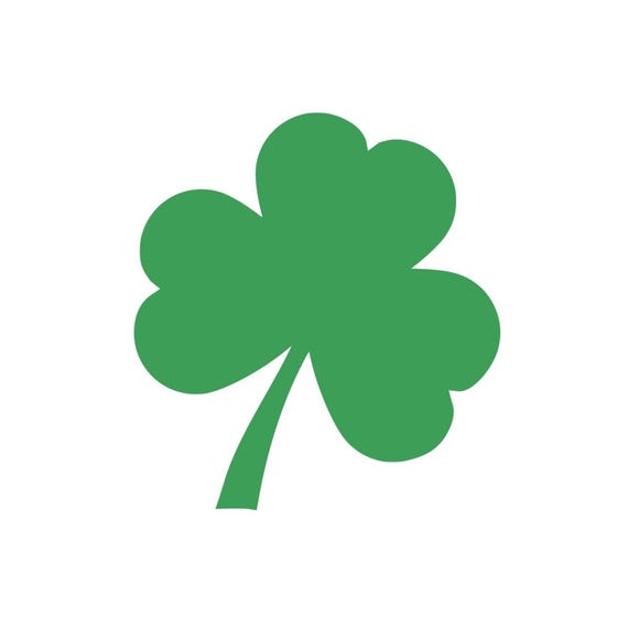 Shamrock Paper Cutouts, St. Patrick's Day 2 Inch Cardstock Shapes, Classroom Bulletin Board Decorations
