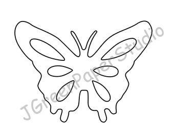 Printable Butterfly Template: Spring Kids Coloring Page (PDF, SVG Digital Download)