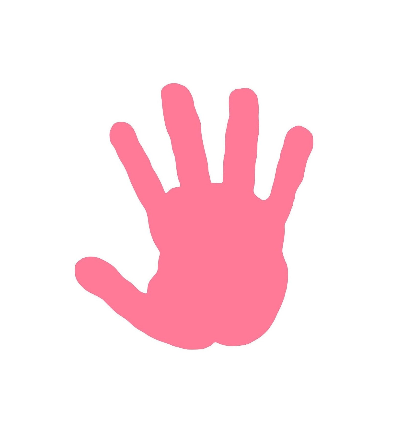 20 Pack Paper Handprint Cutouts Hand Shapes Die Cut Etsy