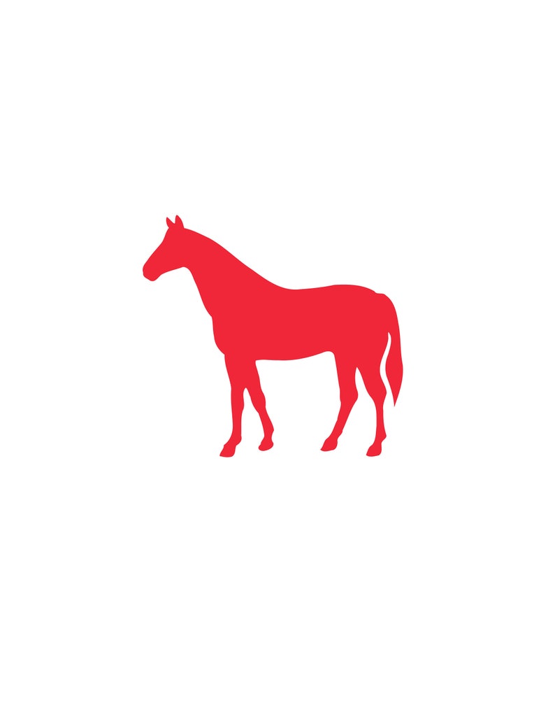 20 Pack Paper Horse Shapes Horse Shapes Die Cut Horse | Etsy