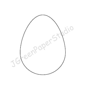 Druckbare Osterei Vorlage-PDF SVG Digital Download Ei Kinder Färbung Seite 7 Zoll Huhn Ei Schablone DIY Handwerk Linie Kunst Bauernhof Tier