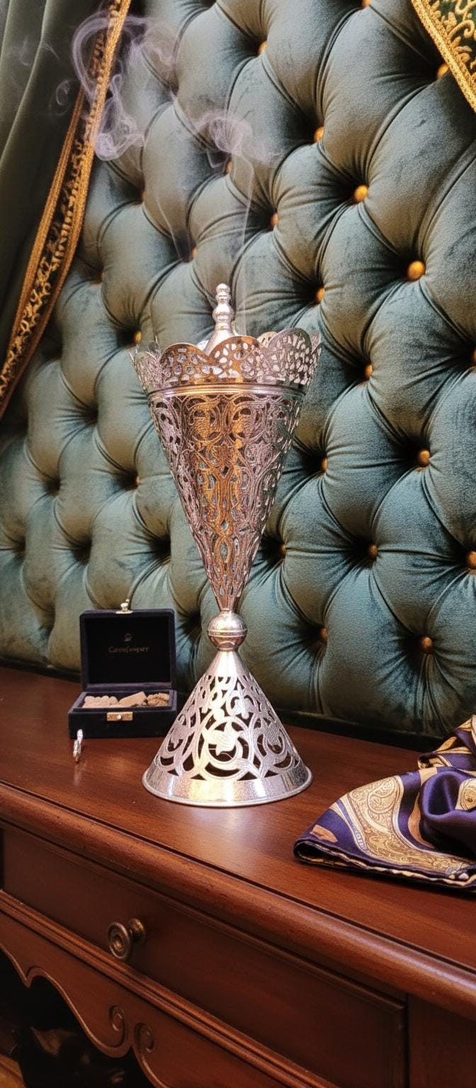 Handcrafted Moroccan Brass Incense Burner | Luxury Arabic Mabkhara