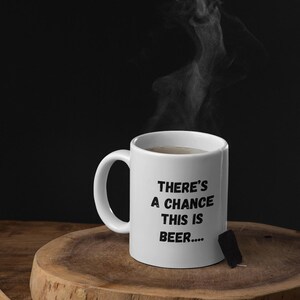 Playful Beer Mug, Funny Coffee Cup, Gifts for Beer Lovers, Novelty Drinkware, Humor Mug for Birthdays