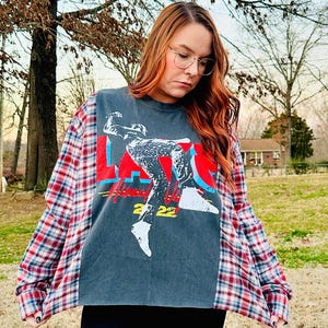 Upcycled Reworked Lake Flannel Shirt size: 3XL