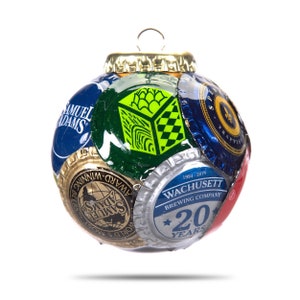 Massachusetts Breweries Bottle Cap Ornament