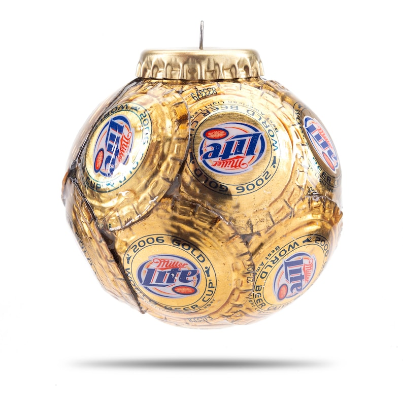 Miller Lite Bottle Cap Ornament Etsy