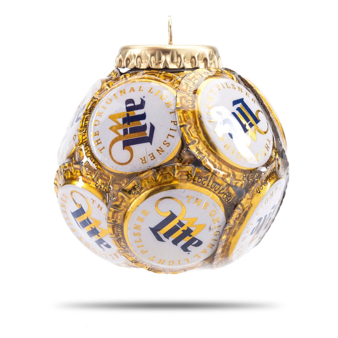 Miller Lite Bottle Cap Ornament Etsy