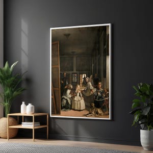 Las Meninas Canvas, Velázquez Art, Spanish Baroque, Wall Art Canvas Design, Classic Art Print, Ready to Hang Decoration