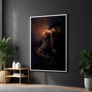 Ethereal Woman Canvas, Surreal Art Print, Fantasy Wall Art, Abstract Dreamscape, Wall Canvas Design, Ready To Hang Decoration