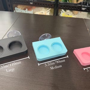 Gecko/Reptile Feeding Ledges with Dual Bowls