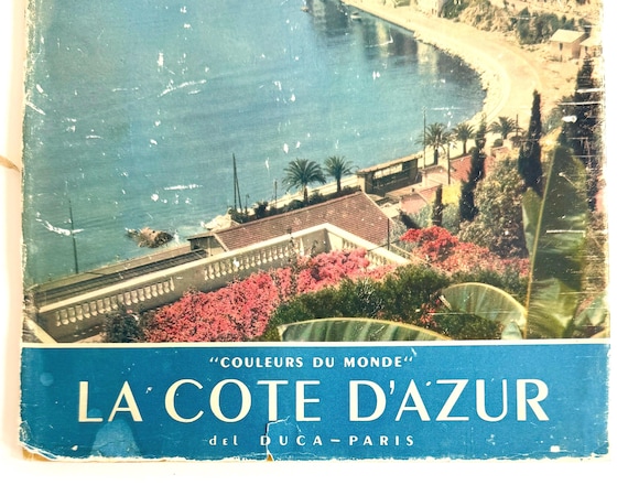 Rare vintage Cote d’Azur French Riviera Book Coleurs du Monde
