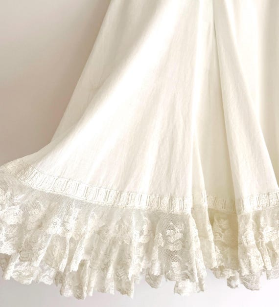 French Antique White Cotton Bloomers Knickers Historical Edwardian Victorian Undergarments