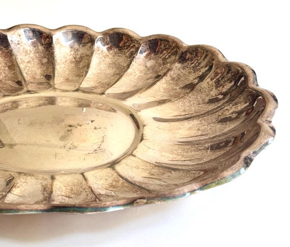 Vintage Silverplate Dish Scallop Edge Reed and Barton
