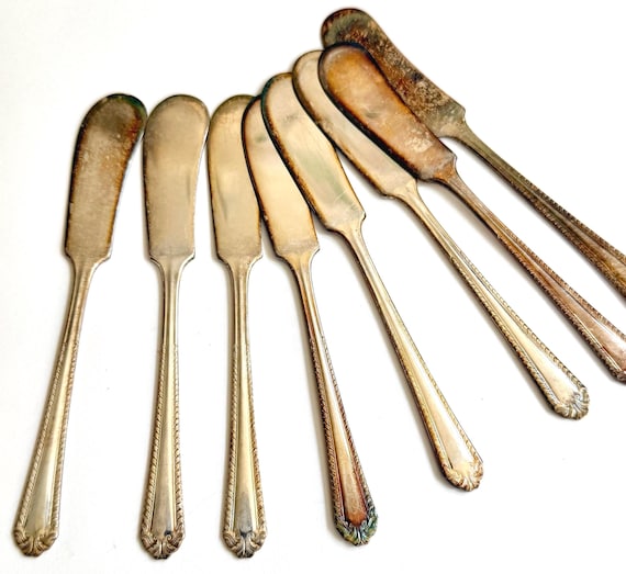 Antique Silverplate Butter Knife Set EPNS