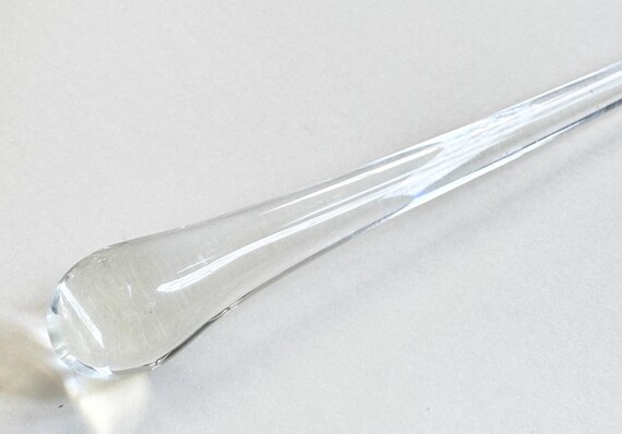 Vintage Glass Cocktail Stirrer Muddler Paris Flea Market Find Vintage Clear Glass Barware Hostess Christmas Gift