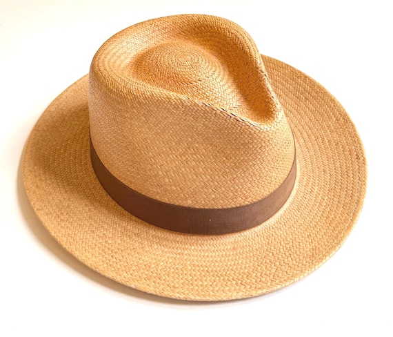 Vintage Borsalino Genuine Panama Fedora Hat Grand Prix Paris