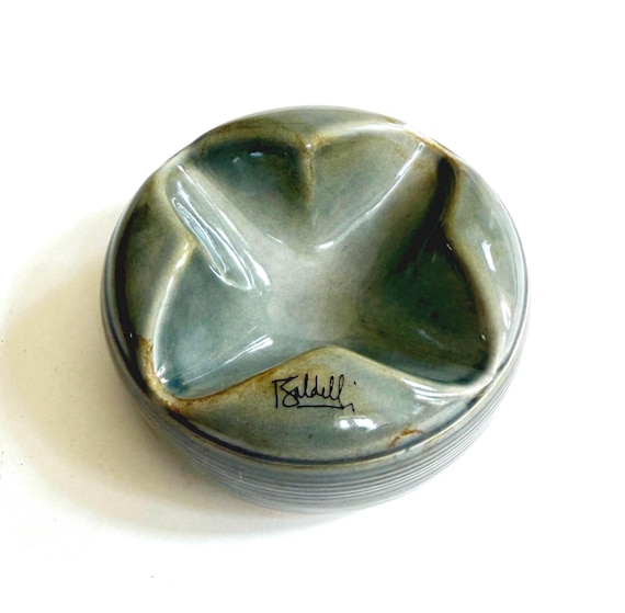 Vintage Baldelli Ceramic Ashtray Mid Century Italian Design